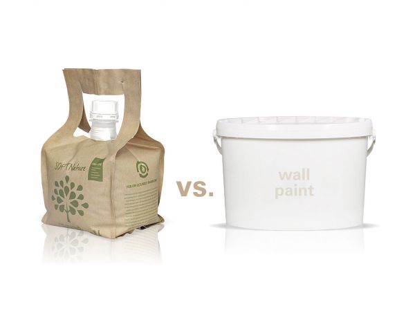 Comparison between Brainypack and conventional paint bucket